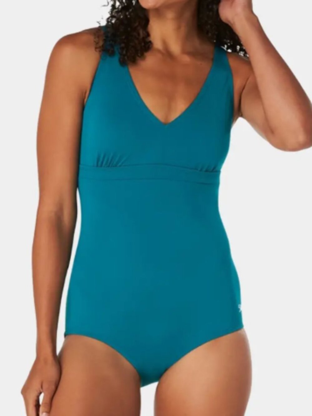 Speedo One-Piece Swimsuit Teal Green Eco Size 12 Womens Like New Swim